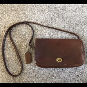 Vintage Coach Brown Leather Purse
